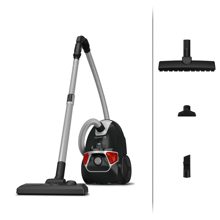 EAN 3221614002465 - Rowenta Compact Power RO3955EA aspiradora 3 L Aspiradora cilíndrica Secar 900 W Bolsa para el polvo imagen 1
