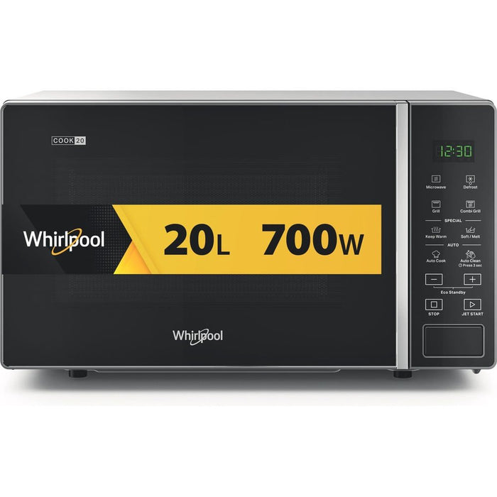 EAN 8003437861826 - Whirlpool Cook20 MWP 203 SB Negro, Plata Microondas con grill Encimera 20 L 700 W imagen 1