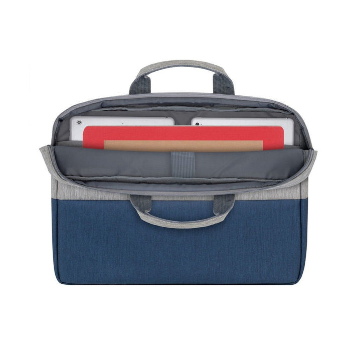 Rivacase 7562 Gris / Azul Oscuro Antirrobo Mochila Para Portátil 15.6