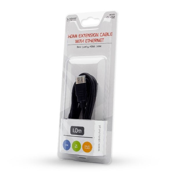 EAN 5901986044970 - Savio CL-132 cable HDMI 1 m HDMI tipo A (Estándar) Negro imagen 2