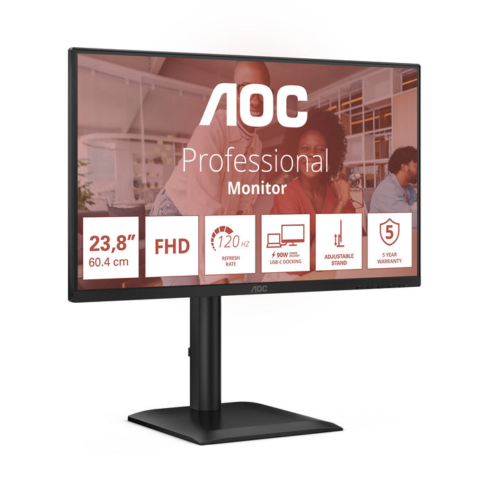 EAN 4038986142786 - AOC E4 24E4CV pantalla para PC 60,5 cm (23.8") 1920 x 1080 Pixeles Full HD LED Negro imagen 3