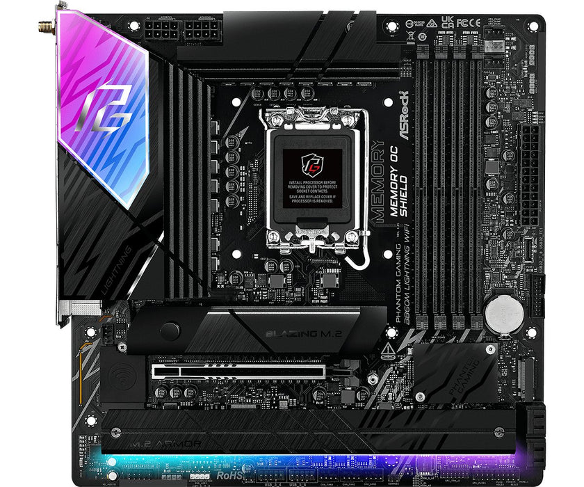 EAN 4711581490208 - Asrock B860M Lightning WiFi Intel B860 LGA 1851 (Socket V1) micro ATX imagen 2