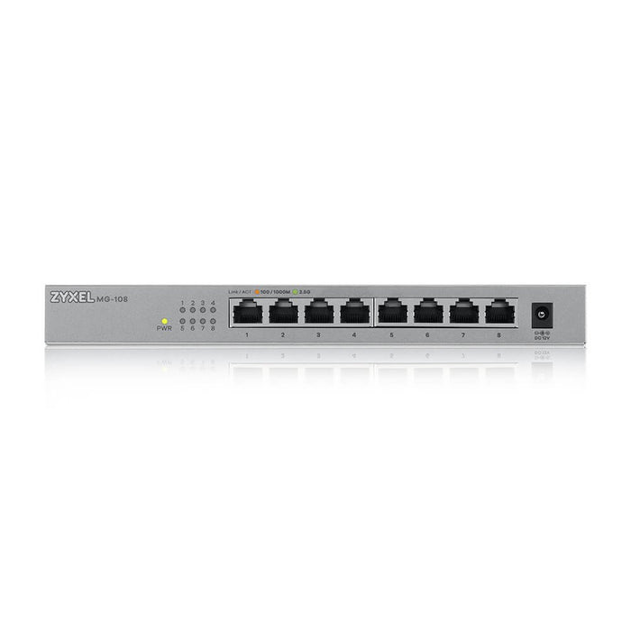 EAN 4718937620210 - Zyxel MG-108 No administrado 2.5G Ethernet (100/1000/2500) Acero imagen 1