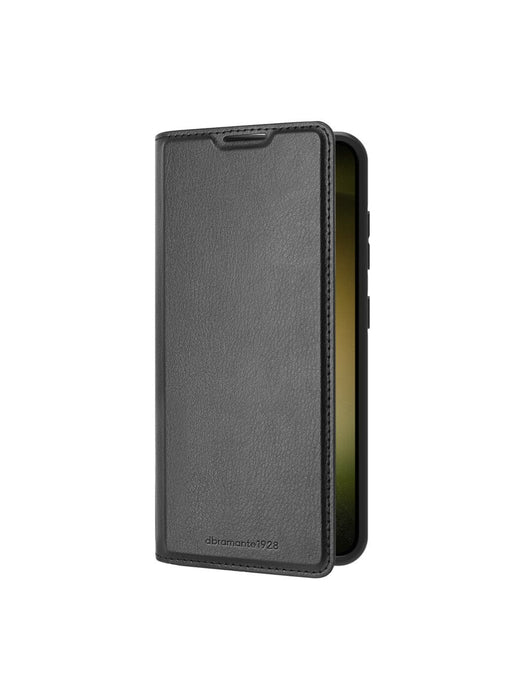 Dbramante1928 Bergen - Flip-Hlle Fr Mobiltelefon - Veganes Leder - Schwarz - Fr Samsung Galaxy S24