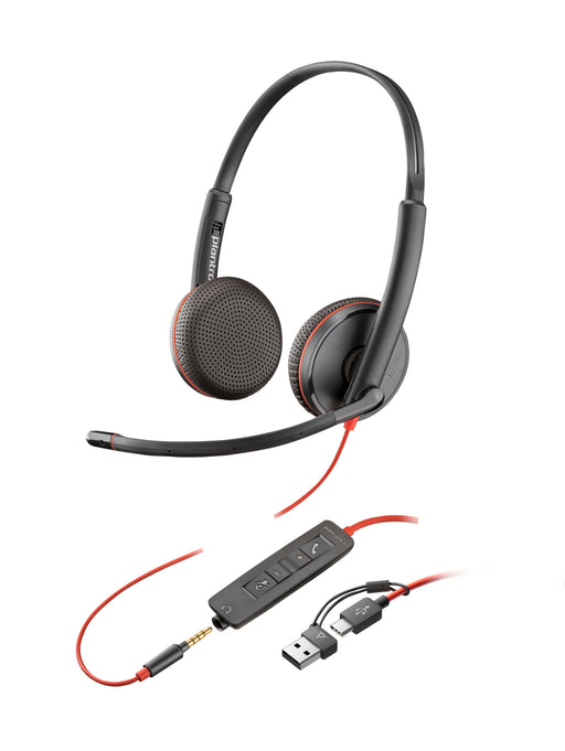 EAN 0197498429410 - HP Poly Blackwire 3225 Stereo USB-C Headset +3.5mm Plug +USB-C/A Adapter Alámbrico Diadema Oficina/Centro imagen 2