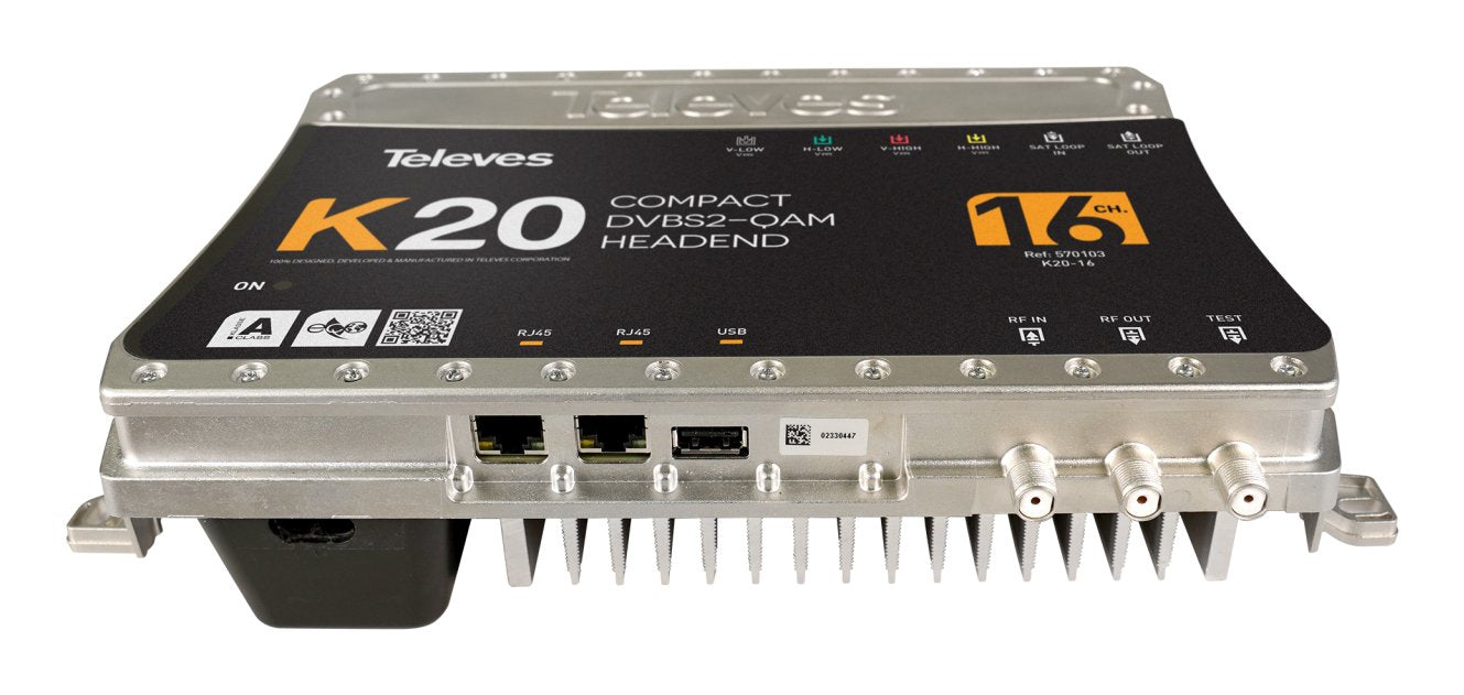 Televes K20-16 Kompaktkopfstelle 16transponder Dvb-S2 In Qam