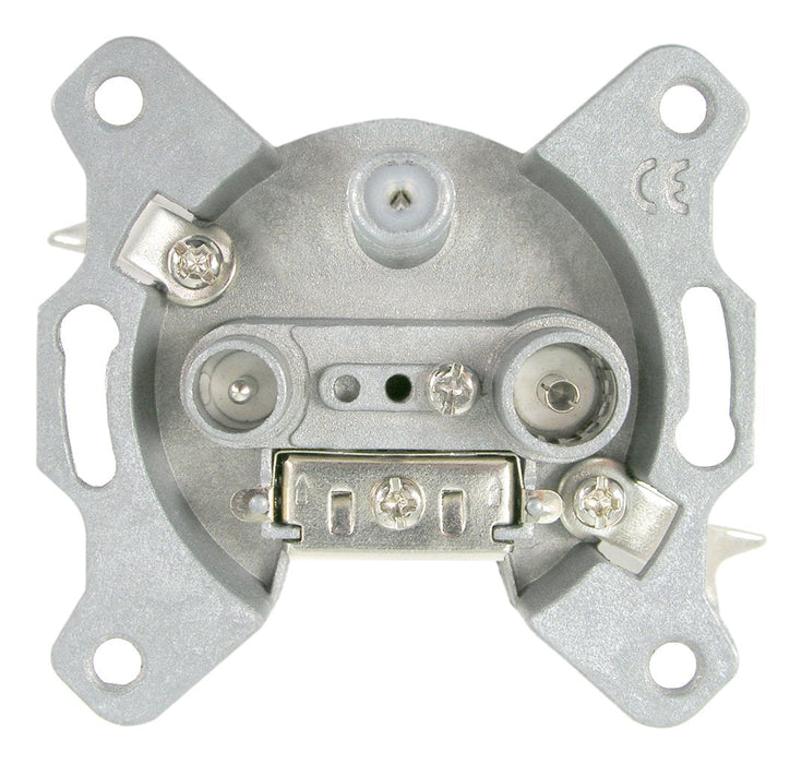 Televes Ado 3n 3-Fach Stichleitungsdose M.Ap-R.+Platte Reinweiss 522001