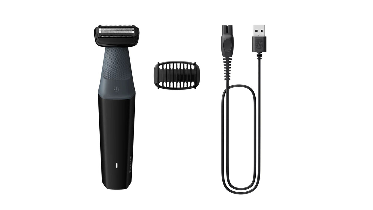 EAN 8720689020510 - Philips BODYGROOM Series 3000 BG3017/01 afeitadora corporal Negro, Gris imagen 1