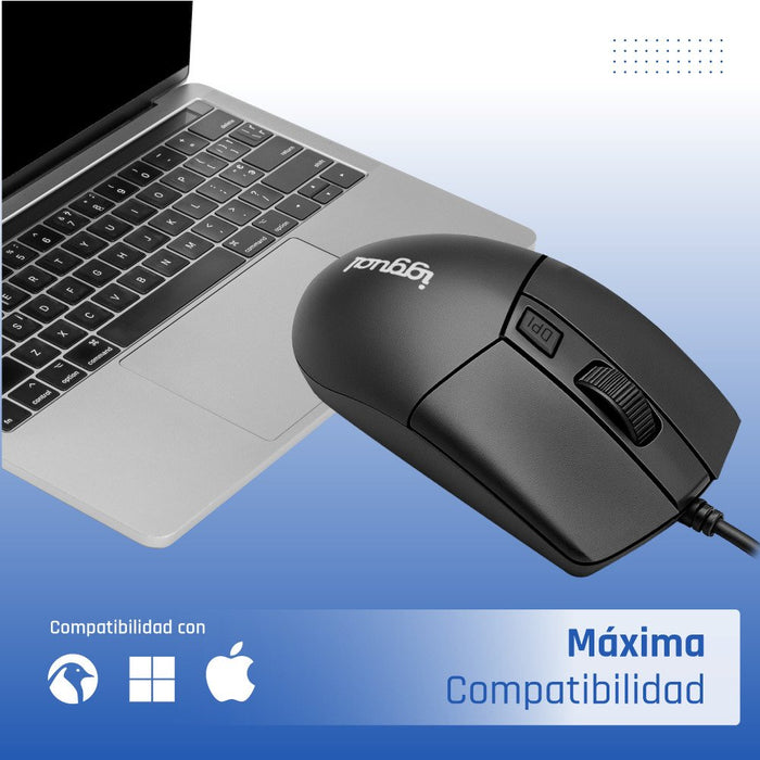 EAN 8435364320440 - iggual COM-BUSINESS2-2400DPI ratón Hogar Ambidextro USB tipo A imagen 4