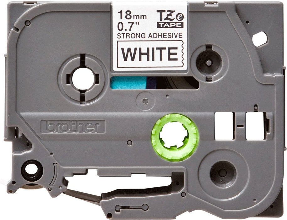 Cinta Brother Laminada Tze-S241blanca Negra 18mm 8m