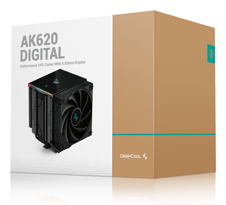EAN 6933412728221 - DeepCool AK620 DIGITAL Procesador Refrigerador de aire 12 cm Negro 1 pieza(s) imagen 10