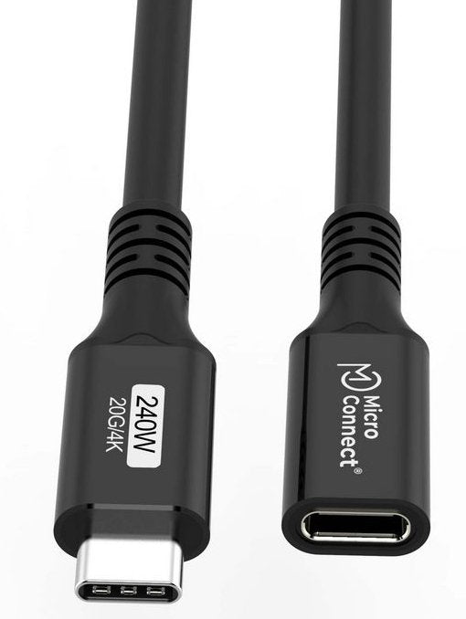 EAN 5715328135642 - Microconnect USB3.2CC015EX cable USB USB 3.2 Gen 2x2 0,15 m USB C 20 Gbit/s 240 W Negro imagen 3