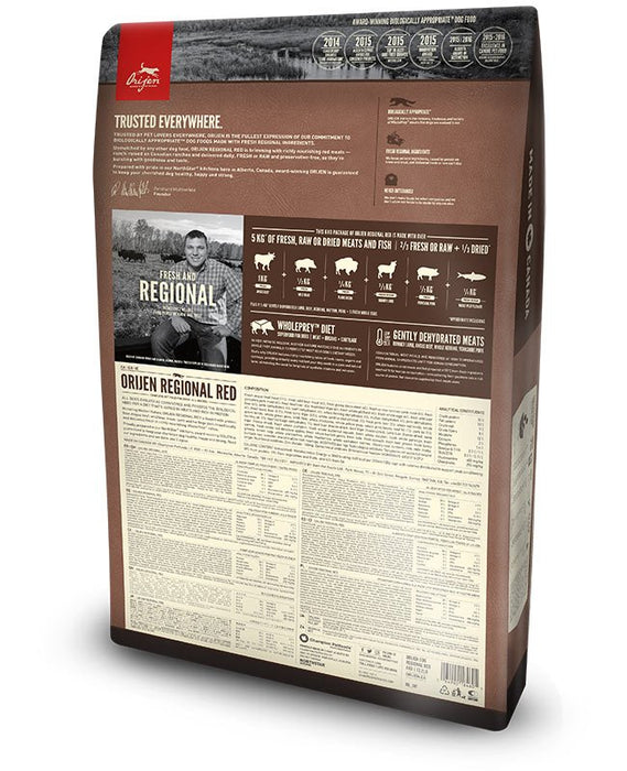 EAN 0064992184209 - Orijen Regional Red 2 kg Adulto Ternera, Cordero, Cerdo imagen 2
