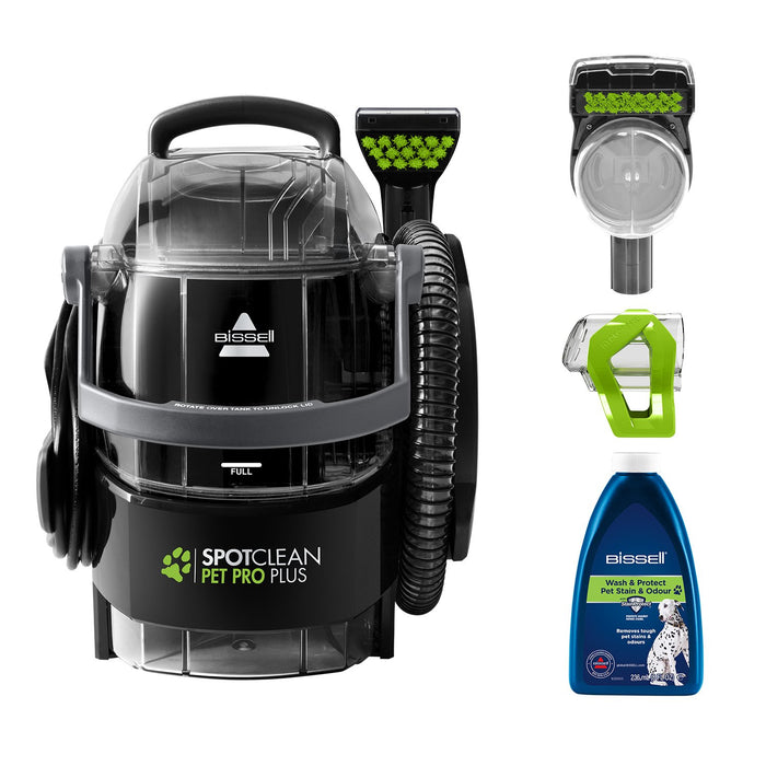 EAN 11120272369 - Bissell SpotClean Pet Pro Plus máquina de limpieza de alfombras De mano Profundo Negro, Transparente imagen 1