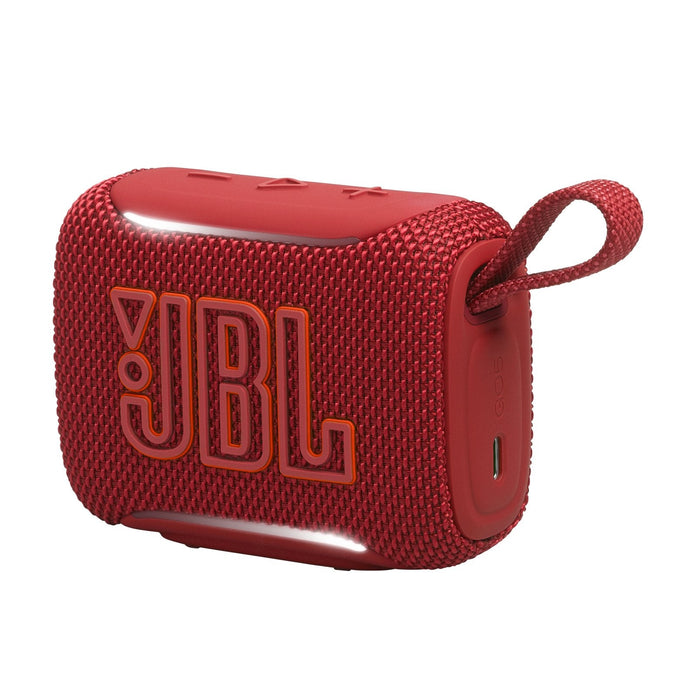 Jbl Go 5 Altavoz Bluetooth Ultraportátil Con Sonido Big Jbl Pro Y Graves Fuertes, Emparejamiento Airtouch, Diseño Impermeable Y Tiempo De Reproducción De 10 Horas, Rojo