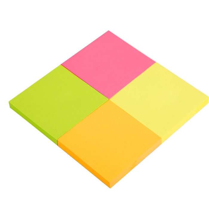Deli Cubo Notas Adhesivas 4x100h 76x76mm Colores Surtidos Neon