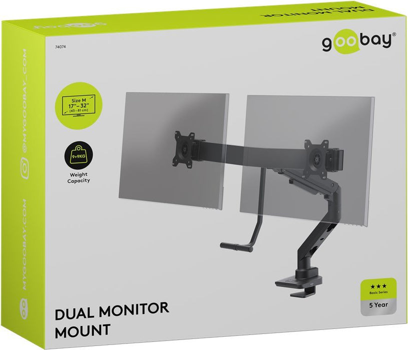 Goobay Goobay Doppel-Soporte De Monitor Office 74074