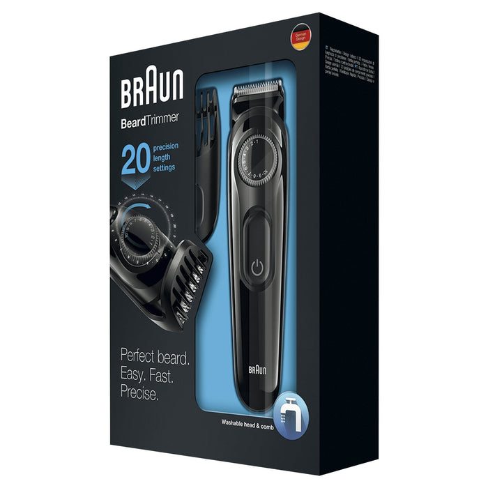 Cortabarbas Braun Beardtrimmer Bt3022 Con Batería 3 Accesorios