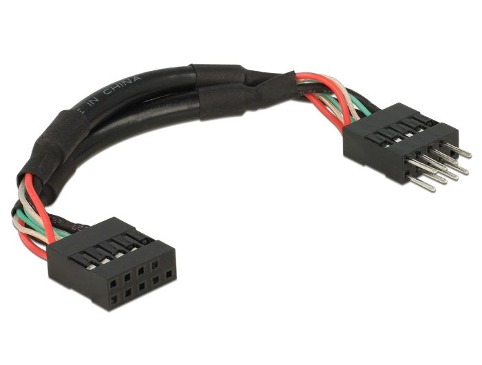 Delock Usb 2.0  Cable De Extensión De 10 Pines 10 Cm