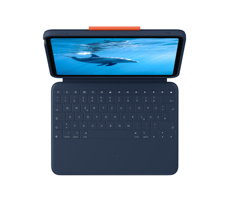 EAN 5099206107045 - Logitech 920-011191 teclado para móvil QWERTZ Alemán Smart Connector Azul imagen 4