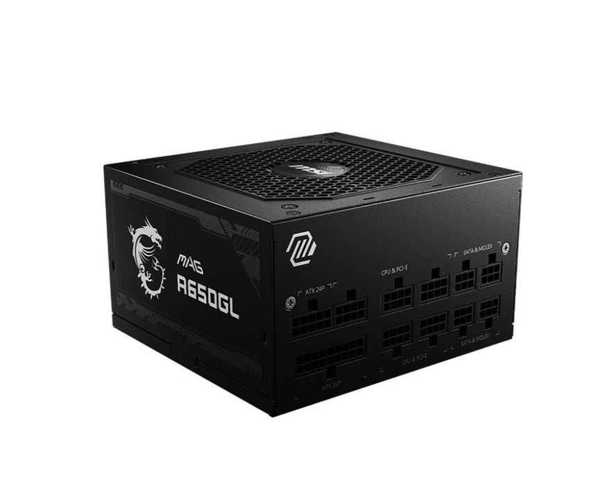 EAN 4711377087278 - MSI MAG A650GL unidad de fuente de alimentación 650 W 20+4 pin ATX ATX Negro imagen 1