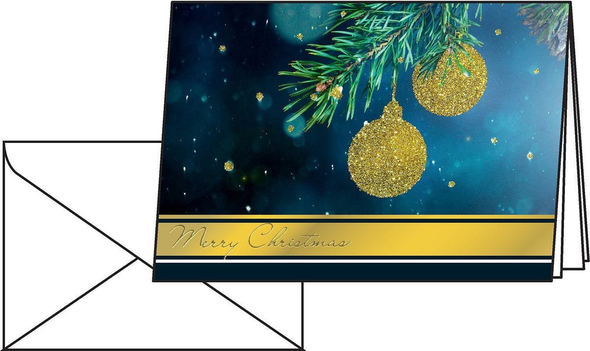 Sigel Weihnachtskarten Golden Glitter Ds065 Din A6, 10 Unidades