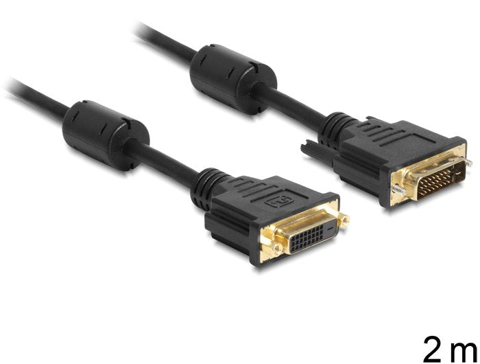 Delock Cable Dvi (24+1) -> Dvi(24+1) M/H 2m Negro