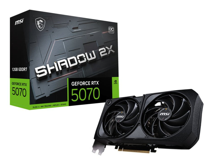 Tarjeta Grafica Msi Geforce Rtx 5070 12g Shadow 2x Oc Dlss 4 Bulk