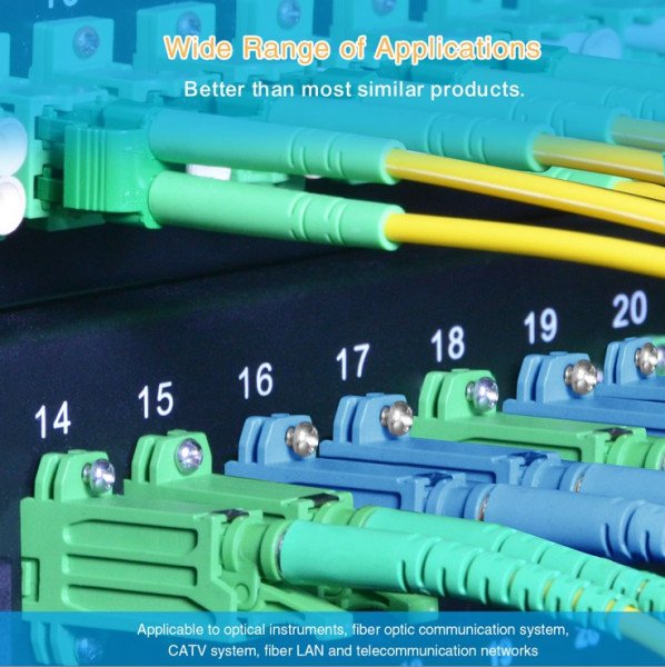 EAN 4005938546954 - Helos 254695 Cable de fibra óptica e InfiniBand 10 m E-2000 LC Color aguamarina imagen 2