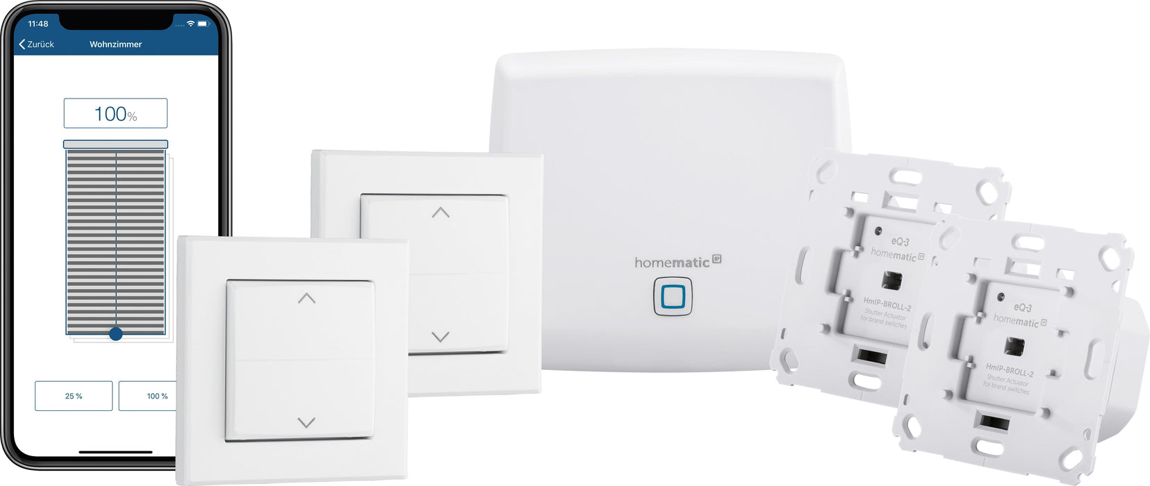EAN 4047976581436 - Homematic IP Starter Set Beschattung accesorio de persiana/contraventana Smart shading set Blanco imagen 8