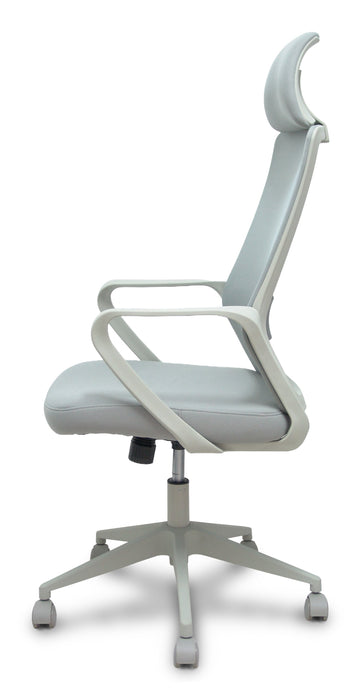 Piqueras Y Crespo Forol Silla Pro534 Gris Respaldo Malla Gris Asiento Tela Gris Base Piramidal Gris Ruedas Nailon
