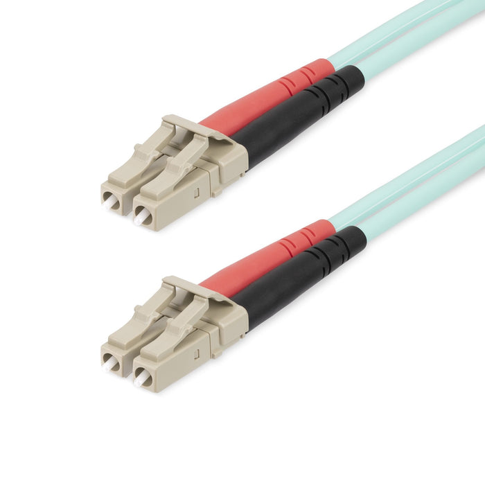 Startech.Com 450fblclc20 Cable De Fibra Optica 20 M Lc Om4 Color Aguamarina