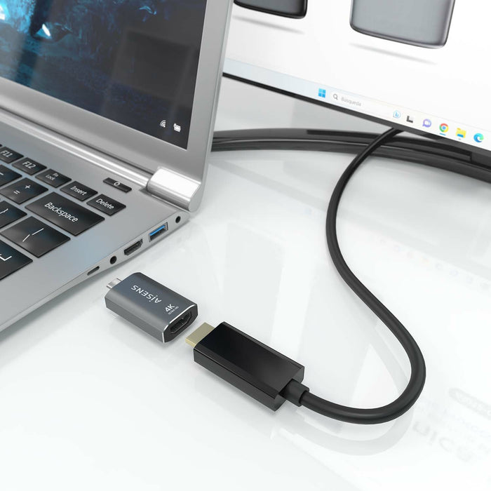EAN 8435739901151 - AISENS A109-0862 cambiador de género para cable HDMI A USB C imagen 5
