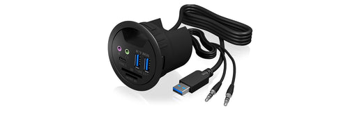EAN 4250078166306 - ICY BOX IB-HUB1404A toma de corriente Negro imagen 1