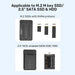 EAN 4894160057631 - UNITEK M.2 NVMe & SATA SSD Caja externa para unidad de estado sólido (SSD) Negro imagen 9
