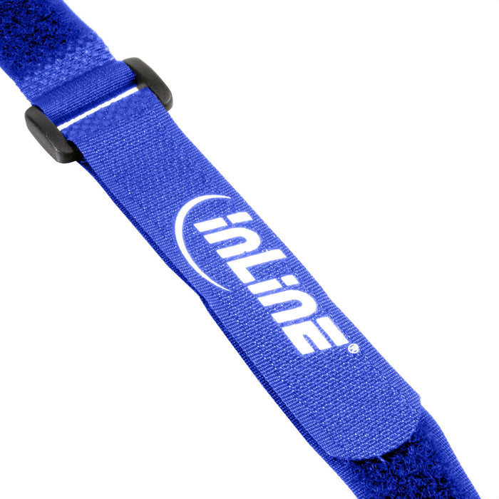 Tiras De Cable Inline Con Velcro 20 X 400 Mm 10 Uds. Azul