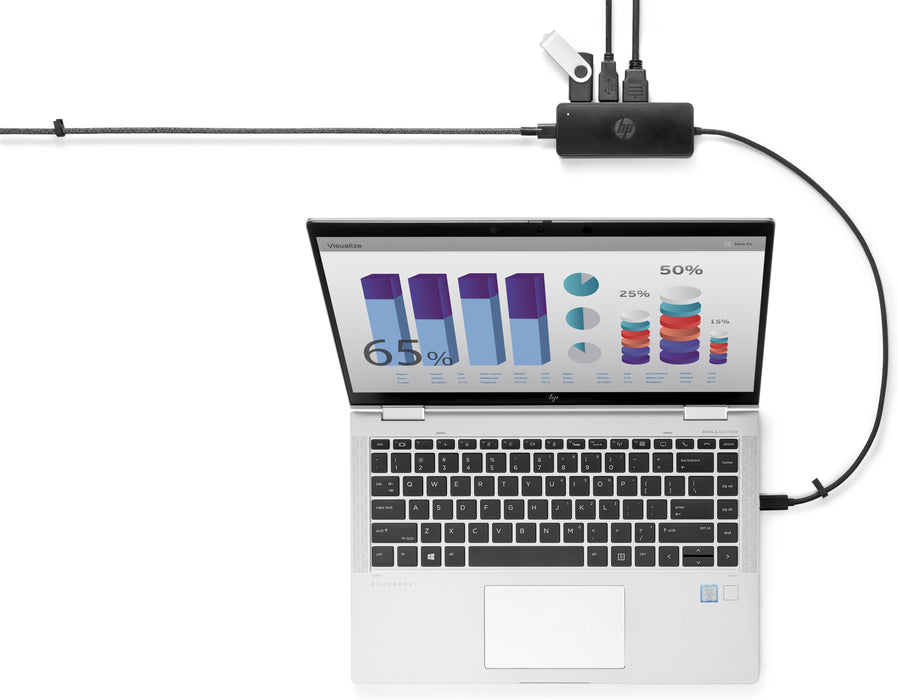 EAN 5704174890164 - HP USB-C Travel Hub G2 USB 3.2 Gen 1 (3.1 Gen 1) Type-C Negro imagen 4
