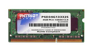 Memoria Ram Patriot Ddr3 Sodimm 4gb 1333mhz Cl9