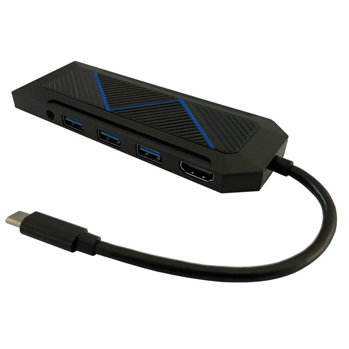 EAN 4260070129100 - LC-Power LC-HUB-C-MULTI-6-RGB hub de interfaz USB 3.2 Gen 2 (3.1 Gen 2) Type-C 5000 Mbit/s Negro imagen 5