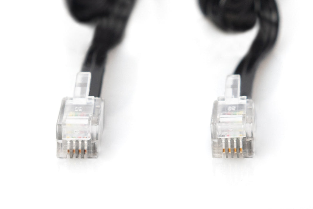 EAN 4016032246183 - Digitus AK-460101-020-S cable telefónico 2 m Negro imagen 2