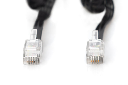 EAN 4016032246183 - Digitus AK-460101-020-S cable telefónico 2 m Negro imagen 2