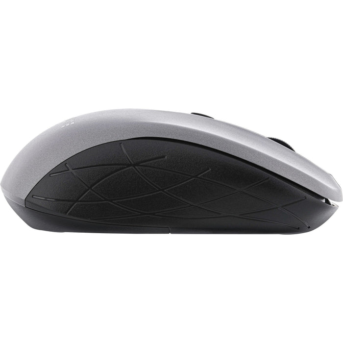 Ratón Inline 3 En 1, Bluetooth + 2x 2,4 Ghz, 5 Botones, Óptico, Gris/Negro