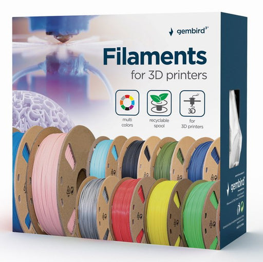 EAN 8716309103695 - Gembird 3DP-PLA+1.75-02-GR material de impresión 3d Ácido poliláctico (PLA) Gris 1 kg imagen 1