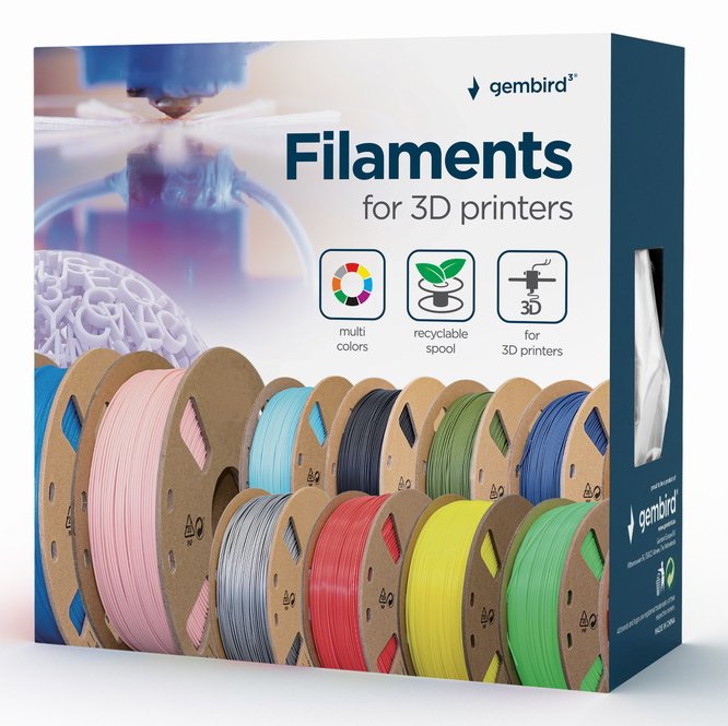 EAN 8716309088428 - Gembird 3DP-ABS1.75-01-R material de impresión 3d ABS Rojo 1,4 kg imagen 1