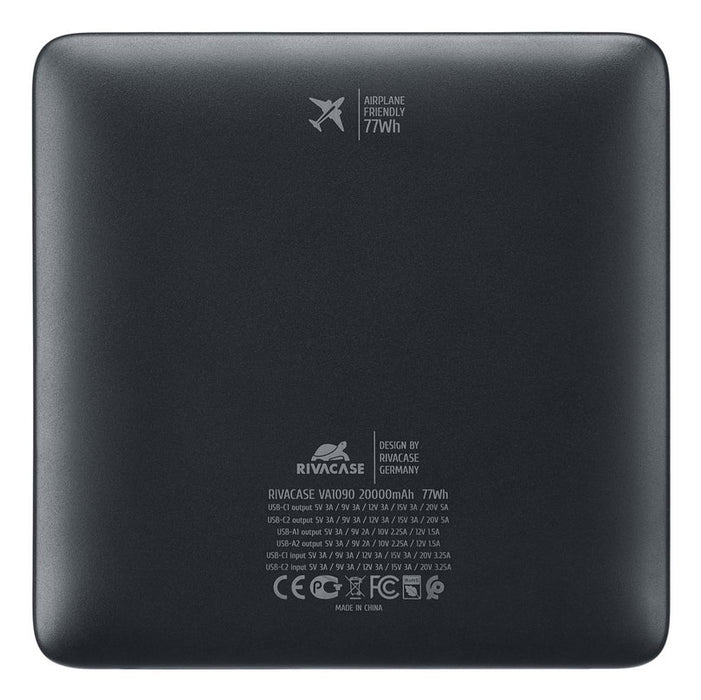 EAN 4260709016337 - Rivacase Turbo Polímero de litio 20000 mAh Negro imagen 4