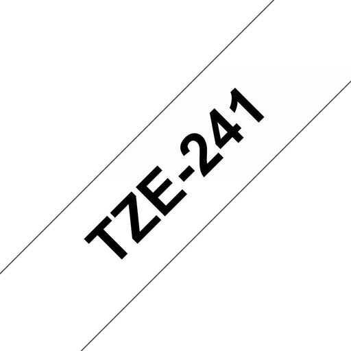 EAN 4977766685306 - Brother TZE-241 cinta para impresora de etiquetas Negro sobre blanco imagen 1