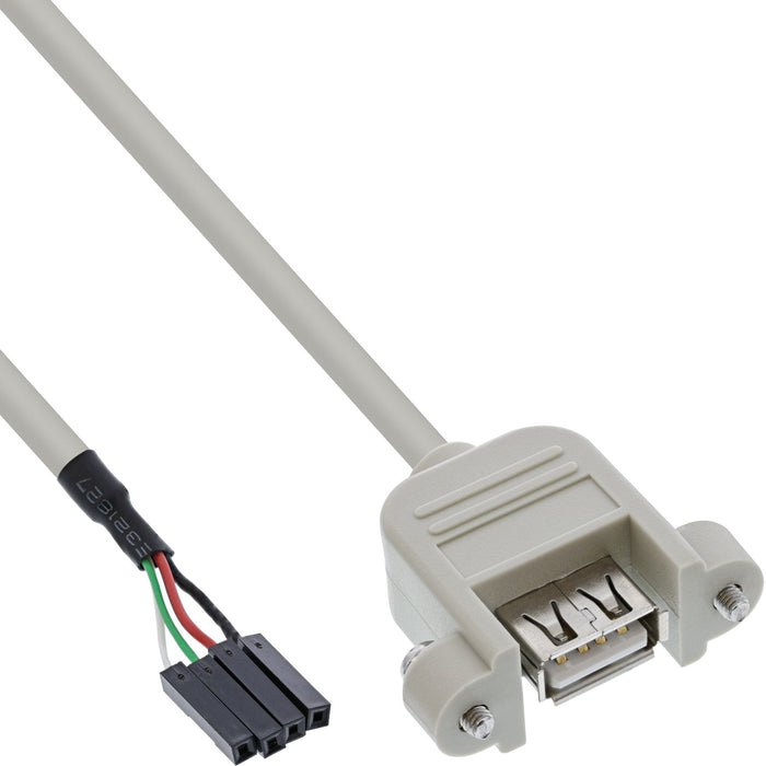 Adaptador Inline Usb 2.0 Usb A Hembra A Conector De Cabecera 40cm