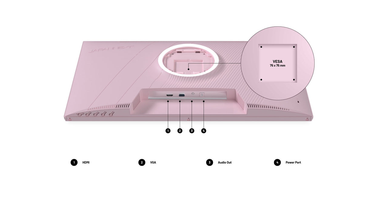 EAN 4589511175712 - JAPANNEXT JN-I238FHD120F-HSP-PK pantalla para PC 60,5 cm (23.8") 1920 x 1080 Pixeles Full HD LCD Rosa imagen 8