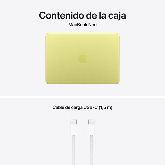 Apple Macbook Neo 13' A18 Pro 6-Core Cpu 8gb 512gb Ssd 5-Core Gpu Touch-Id Citrus