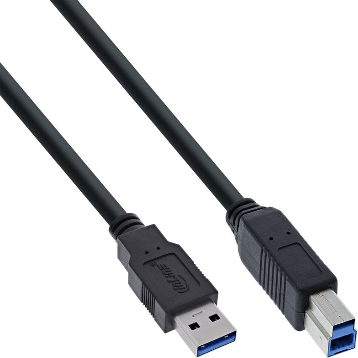 Cable Inline Usb 3.0 Tipo A Macho A Ty B Macho Negro 2m